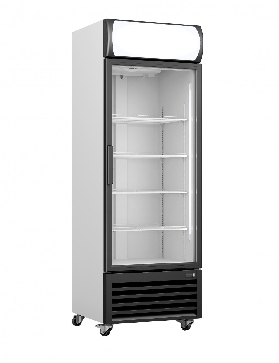 Kühlschrank, Glastür + Werbetafel, Modell GTK 370
